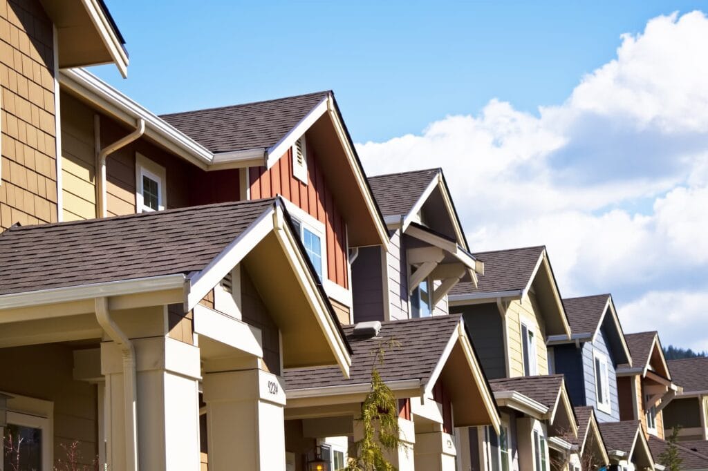 Array of beautiful houses in Edmonton
