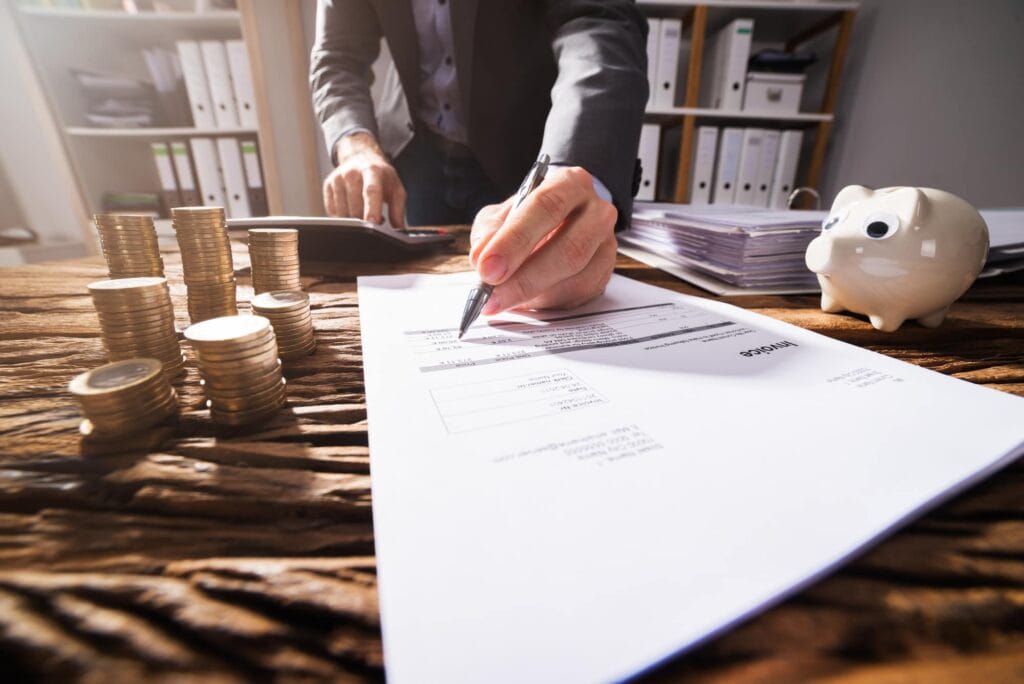 Property investor signing a contract