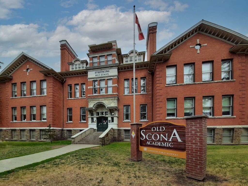 Exterior of Old Scona Academic